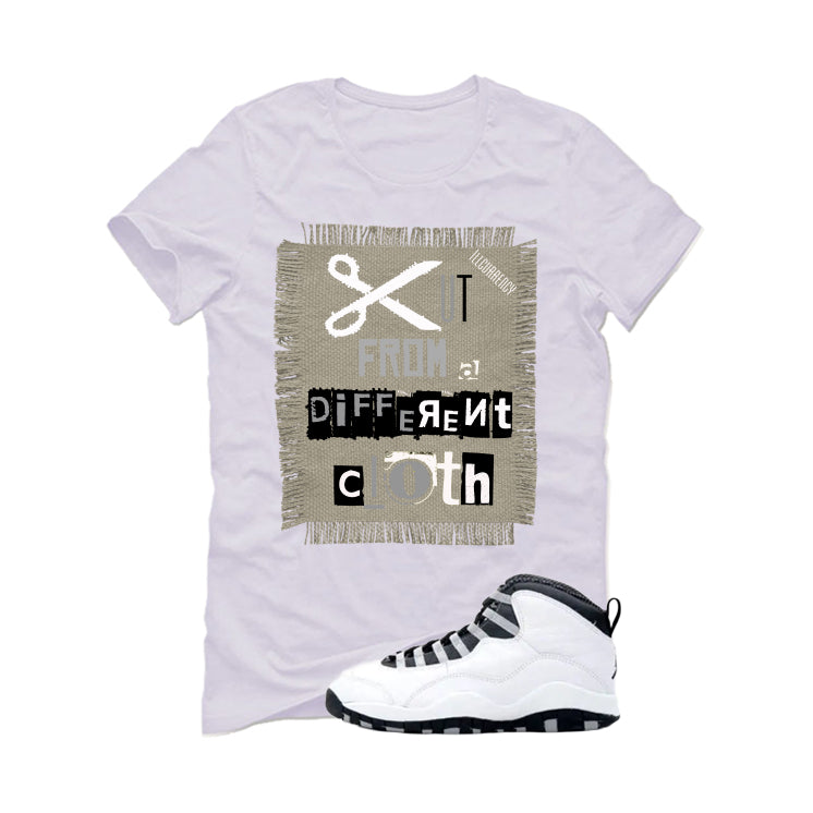 Air Jordan 10 OG Steel White T-Shirt (Cut from a different cloth)| illcurrency