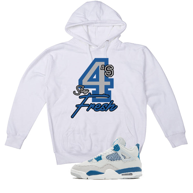 Air Jordan 4 “Military Blue” | illcurrency White T-Shirt (Stay Fresh)