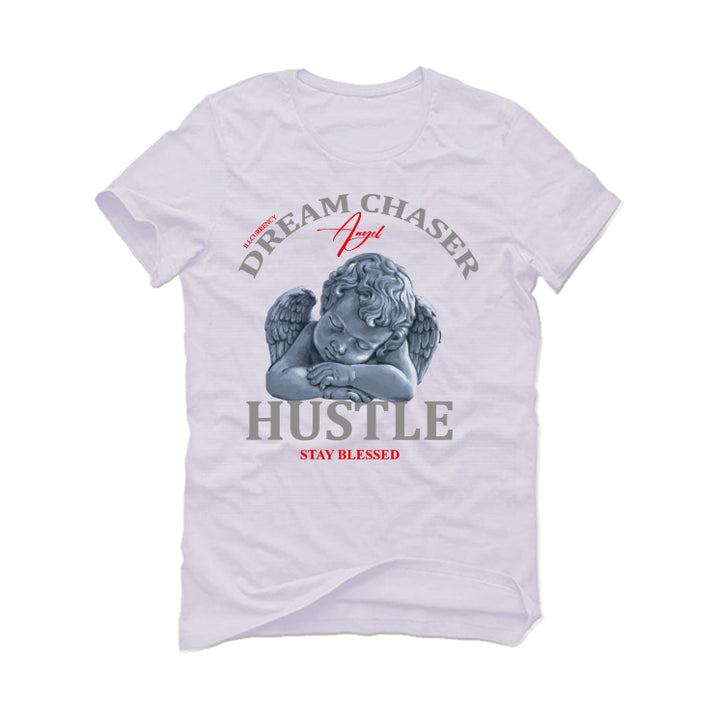 Air Jordan 13 Wolf Grey - White T-Shirt (Dream Chaser Angel)