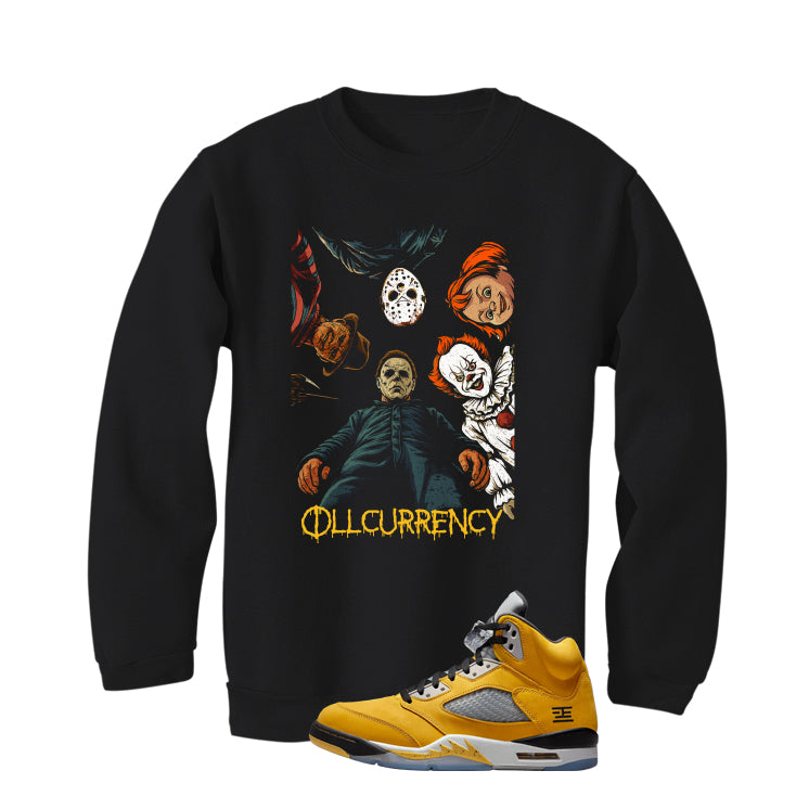 Air Jordan 5 Tokyo Matching T-Shirt, Sweatshirts & Hoodies Black T-Shirt (illcurrency Nightmare)| illcurrency