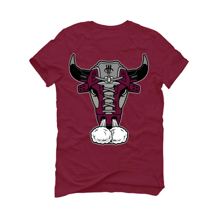 Air Jordan 5 “Burgundy” Maroon T-Shirt (LACED BULL)