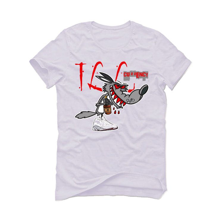 Air Jordan 13 Wolf Grey - White T-Shirt (Henny Wolf)