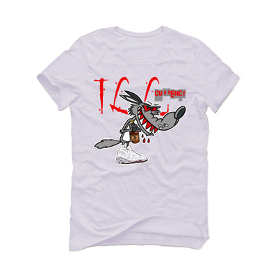 Air Jordan 13 “Wolf Grey” White T-Shirt (Henny Wolf)