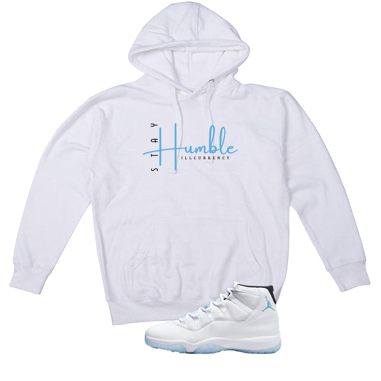 Air Jordan 11 Legend Blue White T-Shirt (Stay Humble)| illcurrency