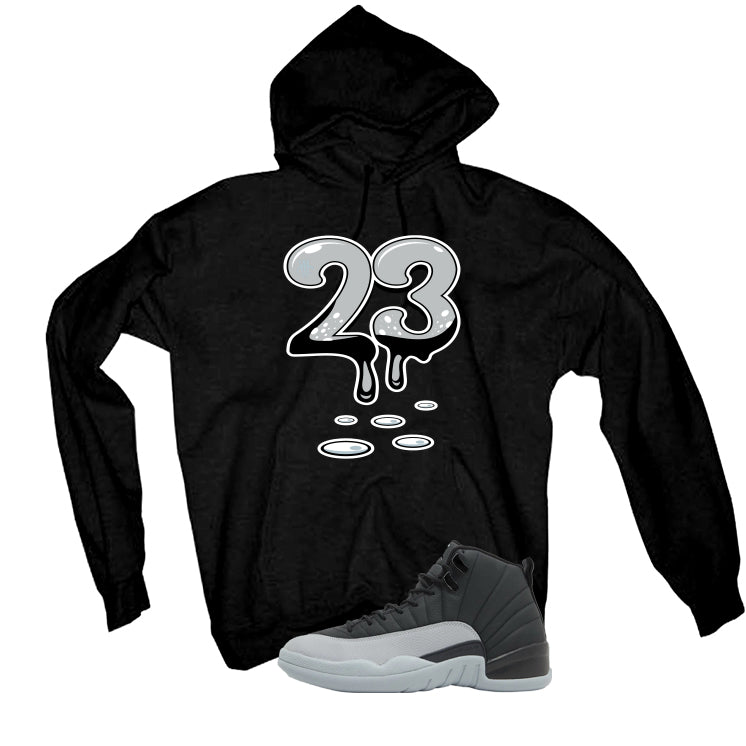 Air Jordan 12 Black/Wolf Grey Black T-Shirt (23)| illcurrency