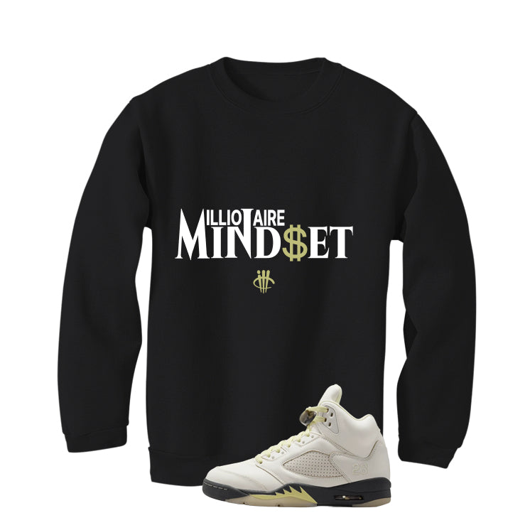 Air Jordan 5 WMNS Luminous Green Black T-Shirt (Millionaire Mindset)| illcurrency