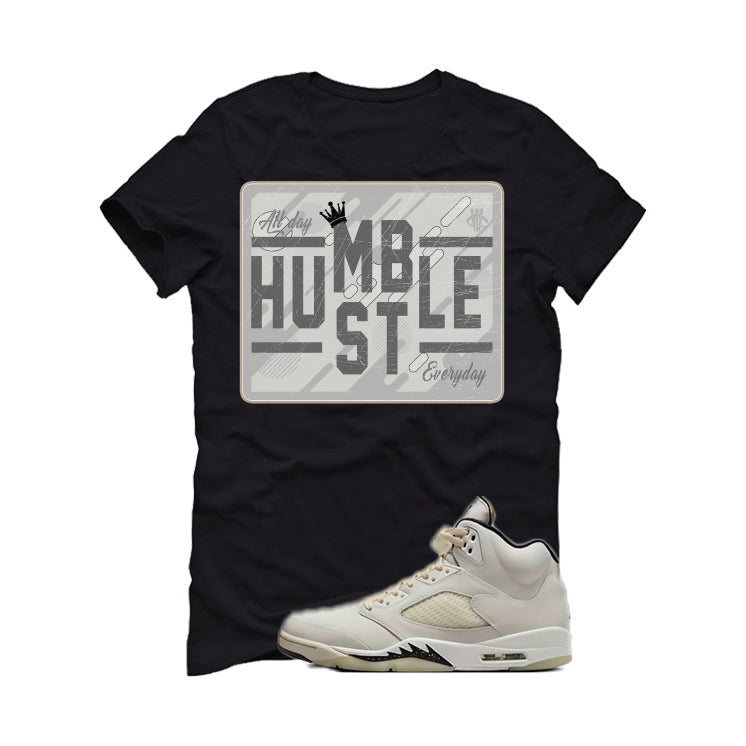 Air Jordan 5 SE “Sail” | illcurrency Black T-Shirt (HUSLE EVERYDAY)