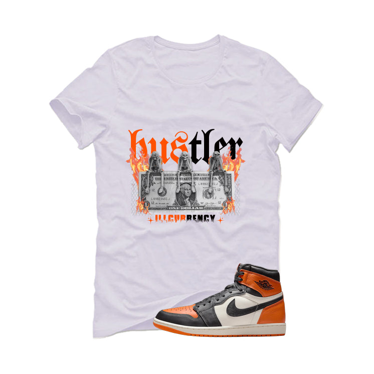 Air Jordan 1 High OG Shattered Backboard White T-Shirt (See No Evil Hustler)| illcurrency