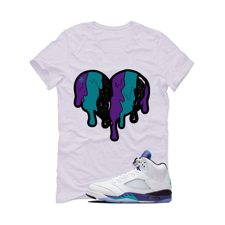 Air Jordan 5 OG Grape White T-Shirt (Heart)| illcurrency