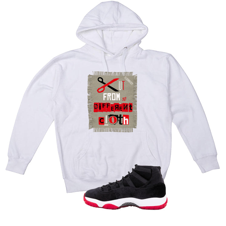 Air Jordan 11 Bred Velvet White T-Shirt (Cut from a different cloth)| illcurrency