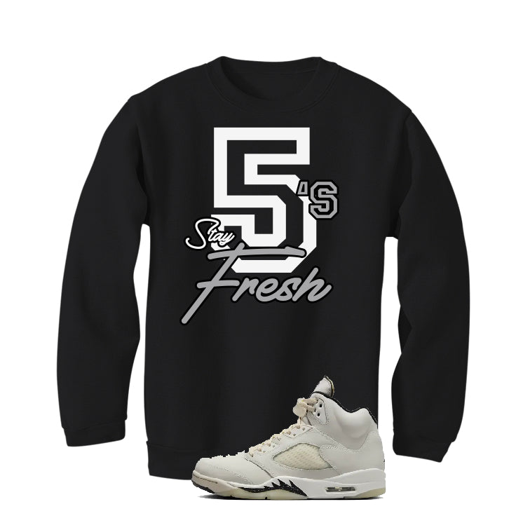 Air Jordan 5 SE “Sail” | illcurrency Black T-Shirt (Stay Fresh)