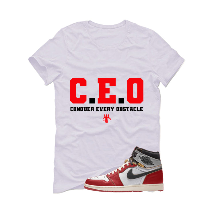 Union LA x Air Jordan 1 High OG White T-Shirt (CEO)| illcurrency