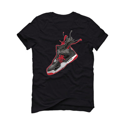 AIR JORDAN 4 “BRED REIMAGINED” 2024 | ILLCURRENCY Black T-Shirt (SPLASH 4)