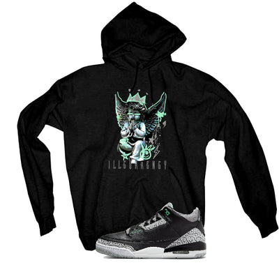 Air Jordan 3 “Green Glow” | illcurrency Black T-Shirt (Graffiti Angel)