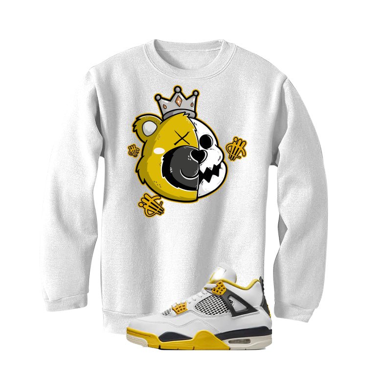 Air Jordan 4 WNNS “Vivid Sulfur” | illcurrency White T-Shirt (HALF KING BEAR)