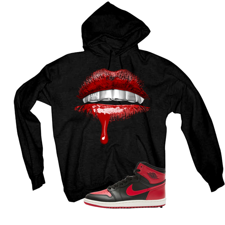 Air Jordan 1 High ’85 Bred Black T-Shirt (Lips)| illcurrency