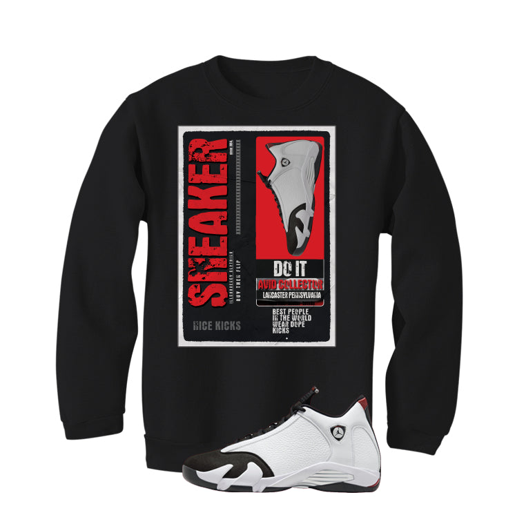 Air Jordan 14 Black Toe Black T-Shirt (Sneaker Collector)| illcurrency