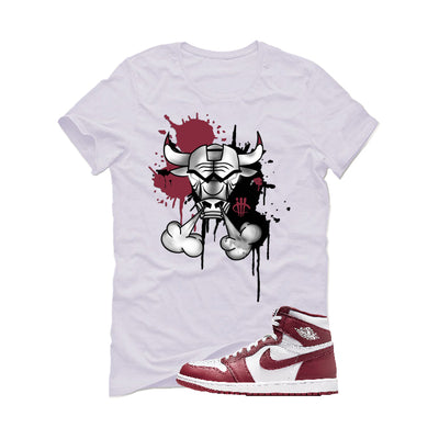 Air Jordan 1 High OG “Team Red” | illcurrency White T-Shirt (Iron Bull)