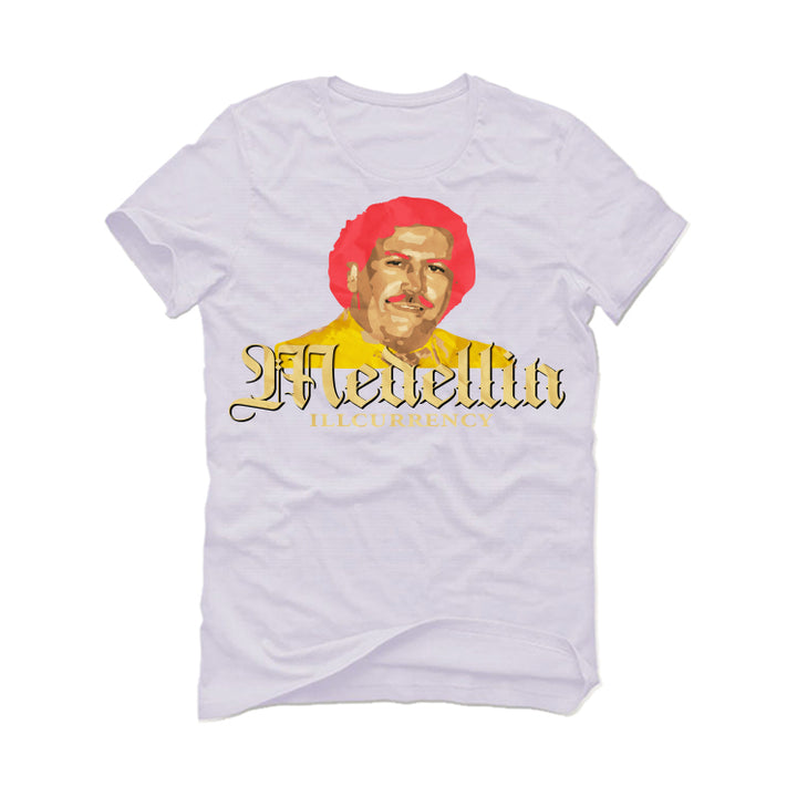 J Balvin x Air Jordan 3 Medellin Sunset - White T-Shirt (EL REY DE MEDELLIN)