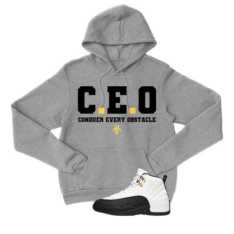 Air Jordan 12 Taxi Matching T-Shirt, Sweatshirts & Hoodies Grey T-Shirt (Ceo)| illcurrency