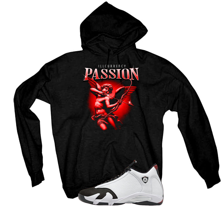 Air Jordan 14 Black Toe Black T-Shirt (Passion)| illcurrency