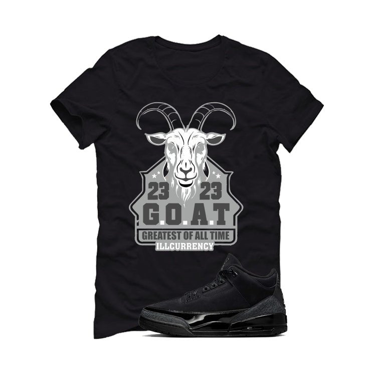 Air Jordan 3 Black Cat Black T-Shirt (GOAT 23)| illcurrency