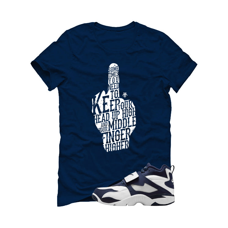 Nike Air Diamond Turf Cowboys Matching T-Shirt, Sweatshirts & Hoodies Navy Blue T-Shirt (Middle Finger)| illcurrency
