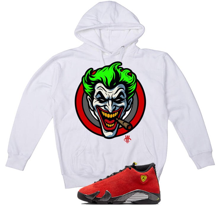 Air Jordan 14 Ferrari White T-Shirt (Joke The Joker)| illcurrency