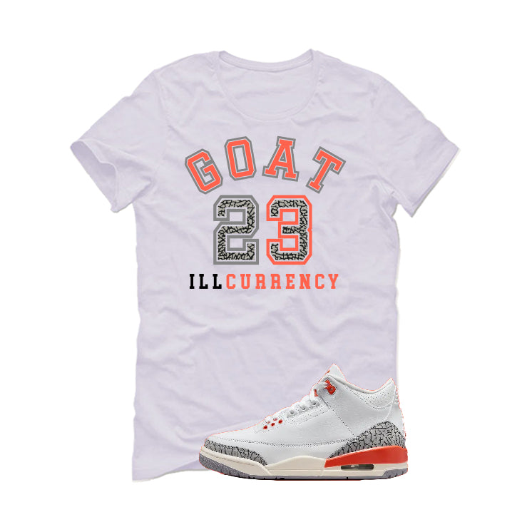 Air Jordan 3 WMNS “Georgia Peach” | illcurrency White T-Shirt (GOAT 23)