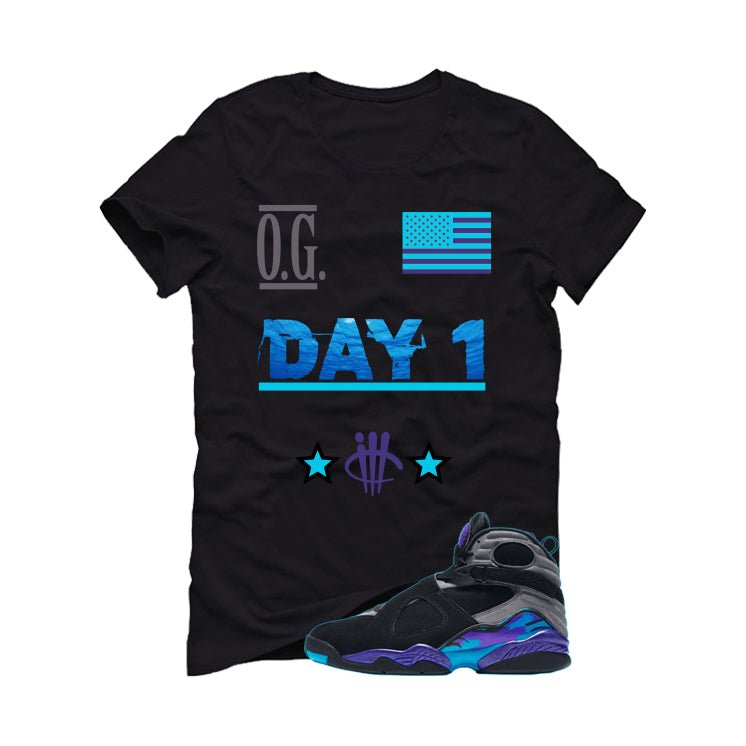 Air Jordan 8 OG Aqua Black T-Shirt (OG Day 1)| illcurrency
