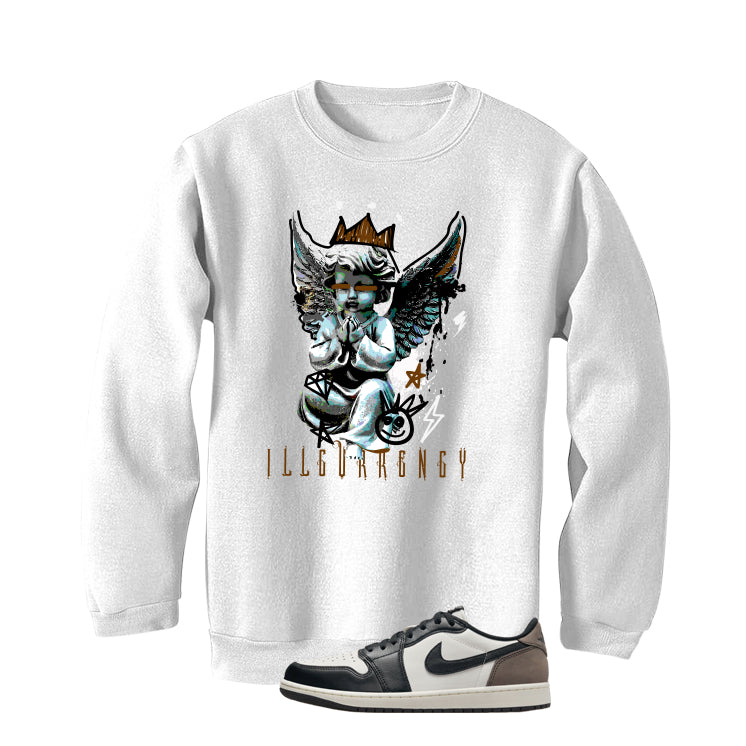 Air Jordan 1 Low OG Mocha White T-Shirt (Graffiti Angel)| illcurrency