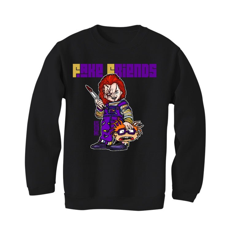 Air Jordan 12 Field Purple - Black T-Shirt (Fake Friends 2)