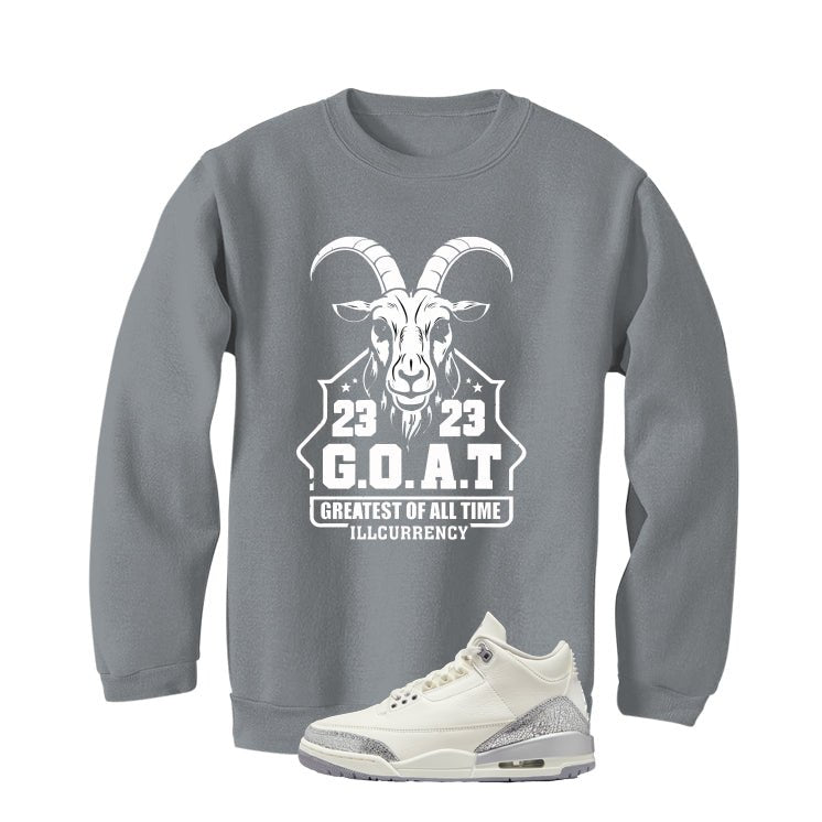 Air Jordan 3 WMNS Sail Grey T-Shirt (GOAT 23)| illcurrency