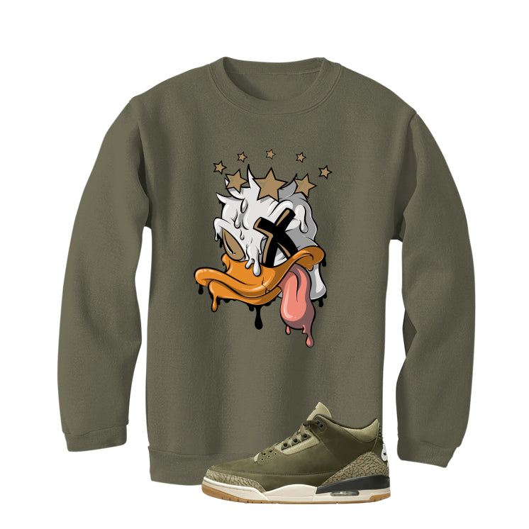 Air Jordan 3 Family Affair Matching T-Shirt, Sweatshirts & Hoodies Military Green T-Shirt (Ducked Up)| illcurrency
