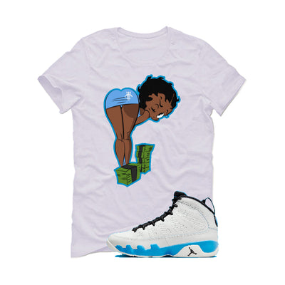 Air Jordan 9 “Powder Blue” | illcurrency White T-Shirt (BOO)