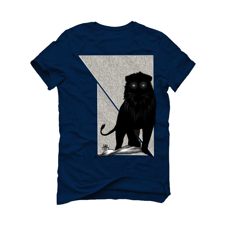 Air Jordan 5 “Georgetown” | illcurrency Navy Blue T-Shirt (Lion)