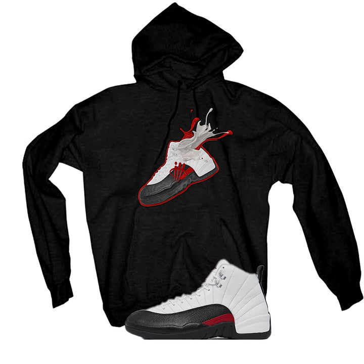 Air Jordan 12 “Red Taxi” | illcurrency Black T-Shirt (SPLASH 12)