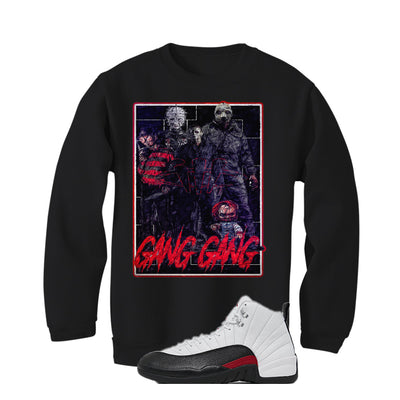 Air Jordan 12 “Red Taxi” | illcurrency Black T-Shirt (GANG GANG)