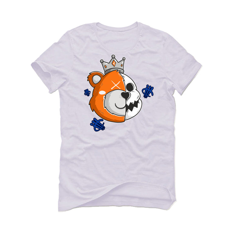 Nike Dunk Low "Knicks" | ILLCURRENCY White T-Shirt (HALF KING BEAR)