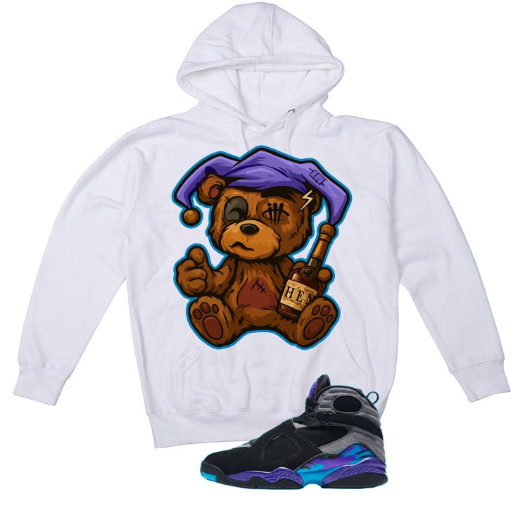 Air Jordan 8 OG Aqua White T-Shirt (Henny Teddy)| illcurrency
