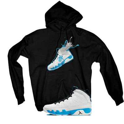 Air Jordan 9 “Powder Blue” | illcurrency Black T-Shirt (SPLASH 9)