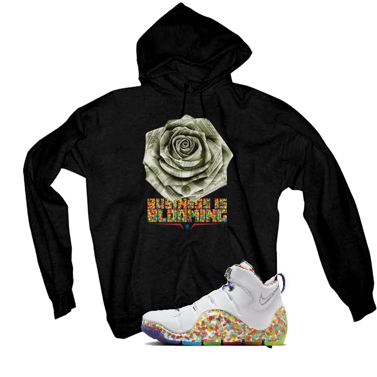 Nike LeBron 4 "Fruity Pebbles" | illcurrency Black T-Shirt (Business is Blooming)