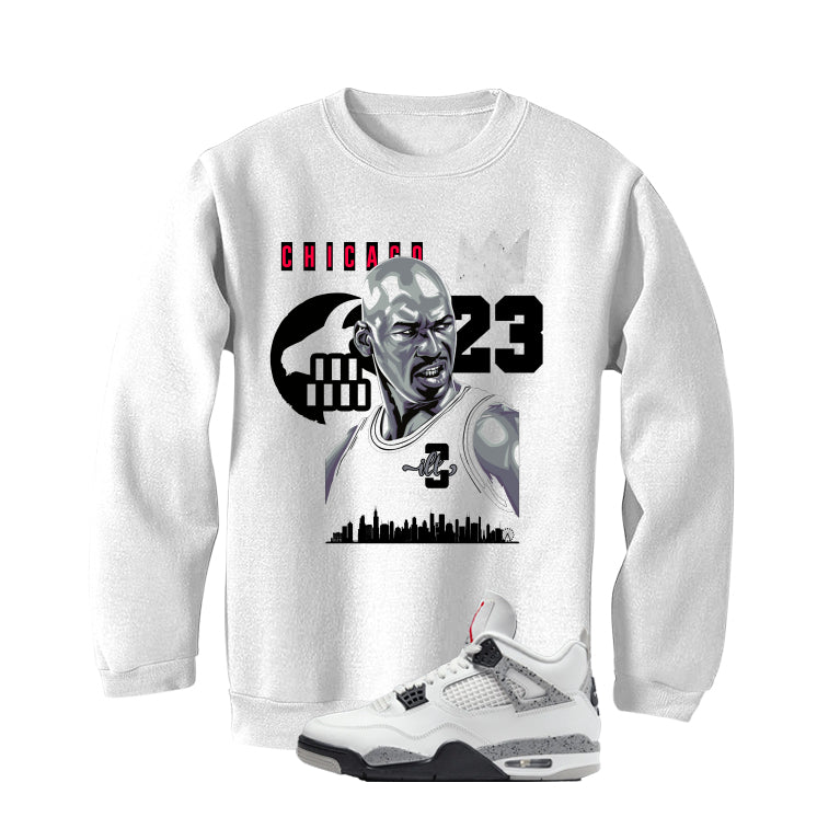 Air Jordan 4 White Cement White T-Shirt (Goat)| illcurrency
