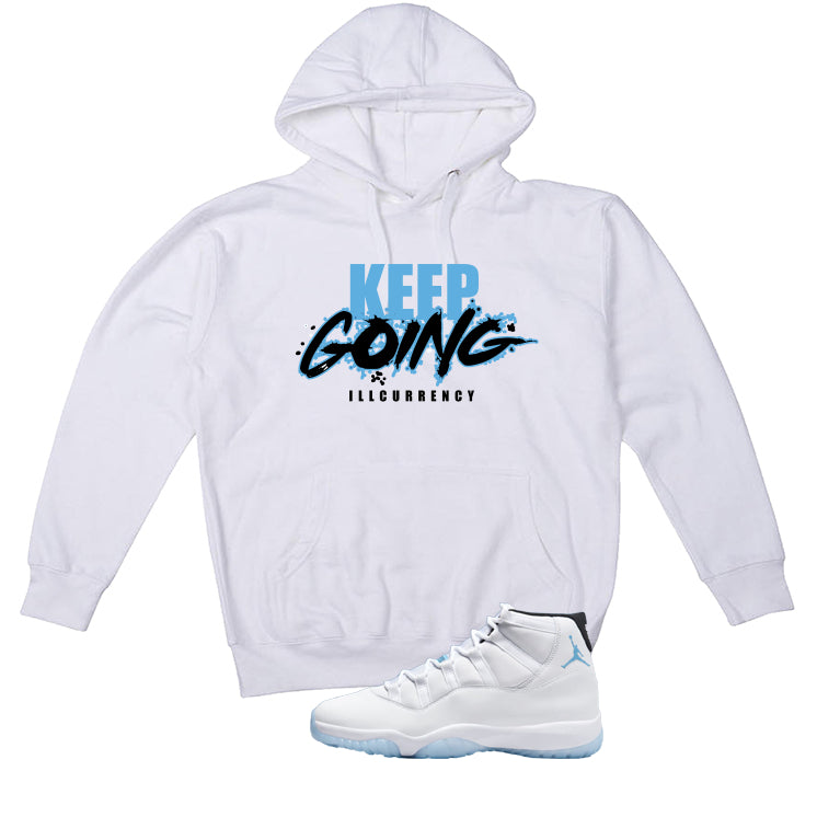 Air Jordan 11 Legend Blue White T-Shirt (keep Going)| illcurrency