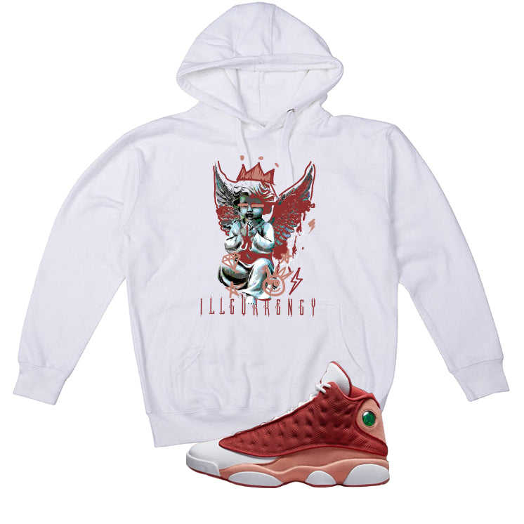 Air Jordan 13 Dune Red White T-Shirt (Graffiti Angel)| illcurrency