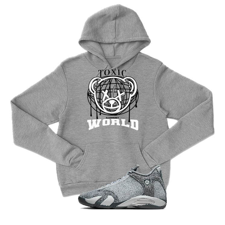 Air Jordan 14 “Flint Grey” | illcurrency Grey T-Shirt (Toxic World)
