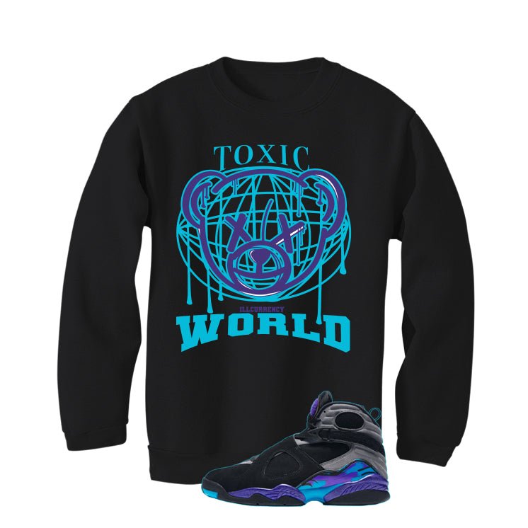 Air Jordan 8 OG Aqua Black T-Shirt (Toxic World)| illcurrency