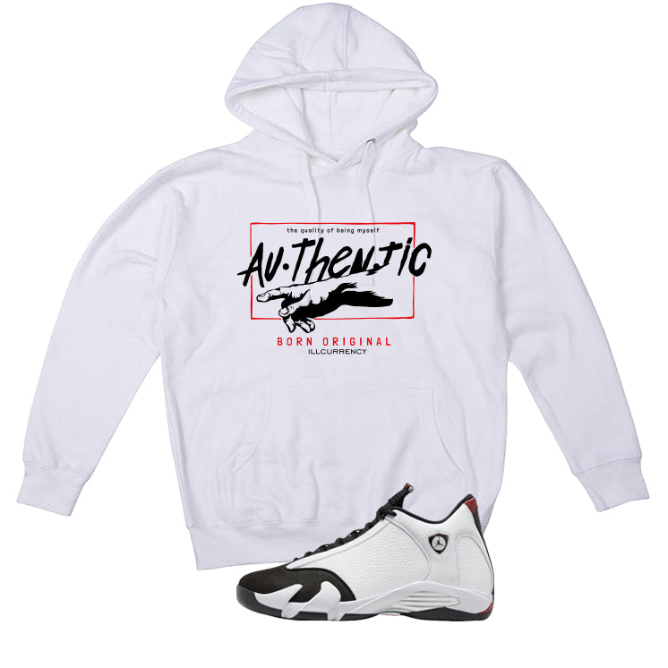 Air Jordan 14 Black Toe White T-Shirt (Authentic)| illcurrency