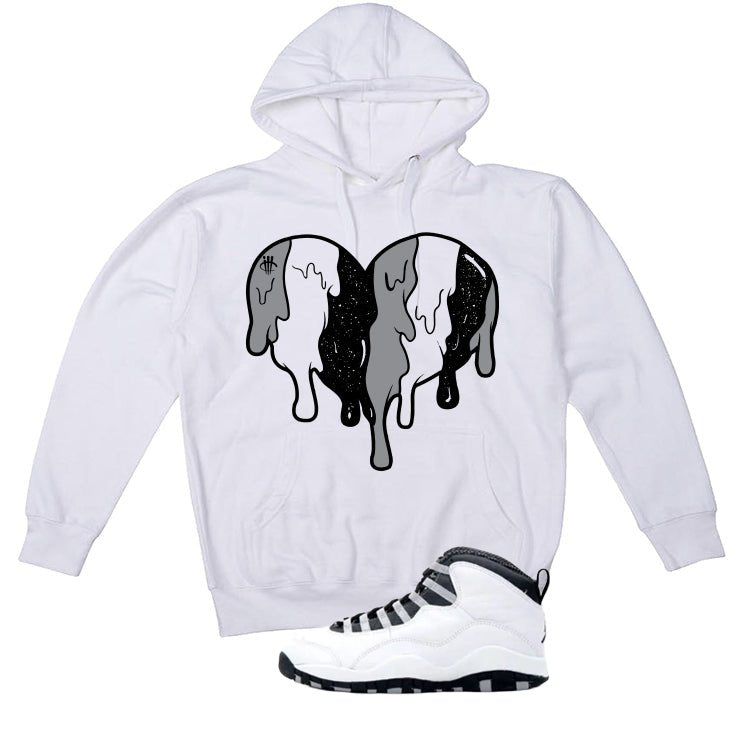 Air Jordan 10 OG Steel White T-Shirt (Heart)| illcurrency