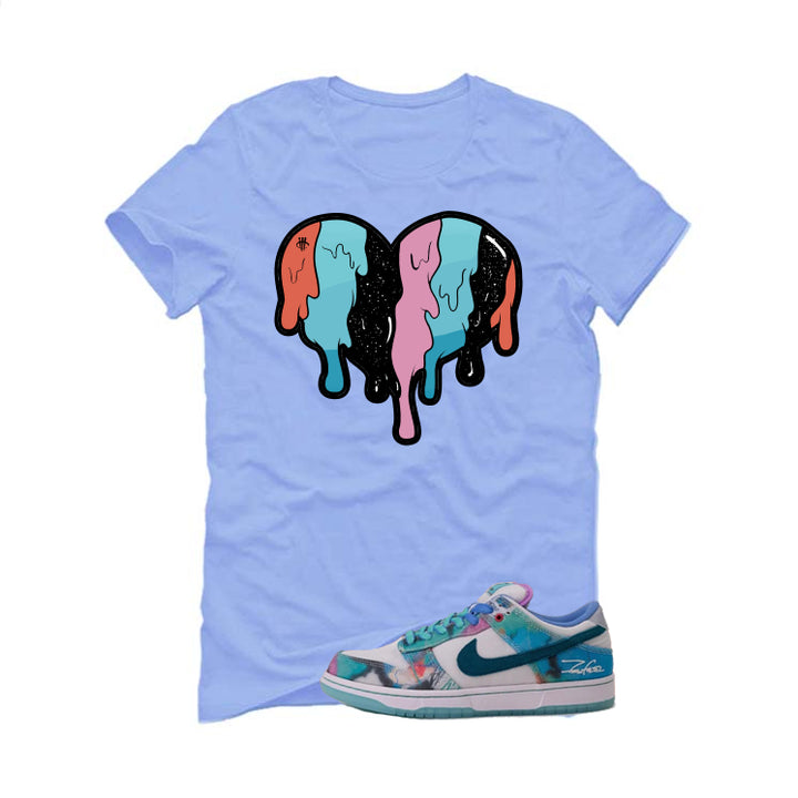 Futura Laboratories x Nike SB Dunk Low Carolina Blue T-Shirt (Heart)| illcurrency